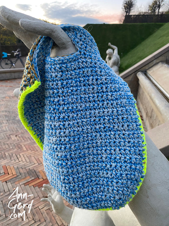 Ribbon Crochet Gift Bag - Crochet Diagram